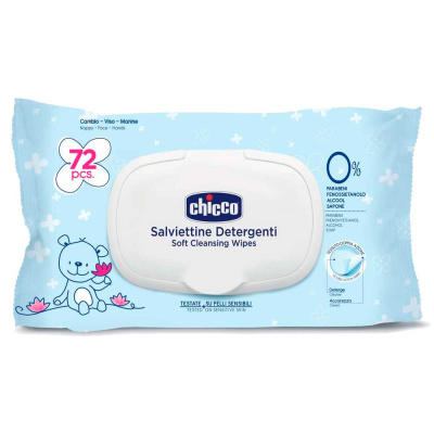 Очищающие салфетки 72 шт Chicco 00009163000000